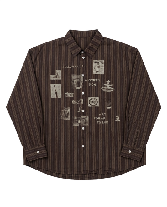 The "Art's Sake" Pinstripe Button-Down