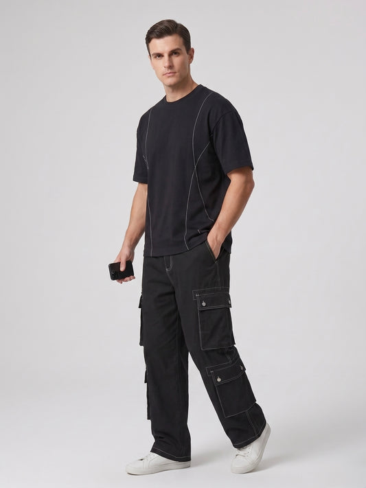 The Contrast Stitch Boxy Tee