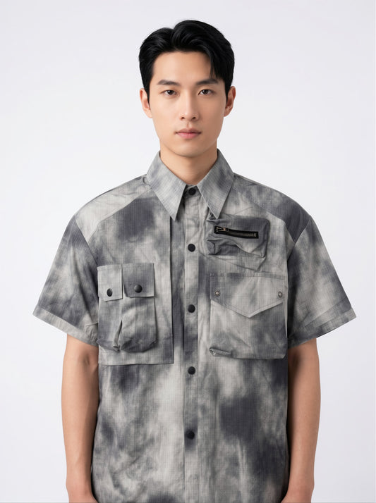 The "Acid Tech" Utility Button-Down