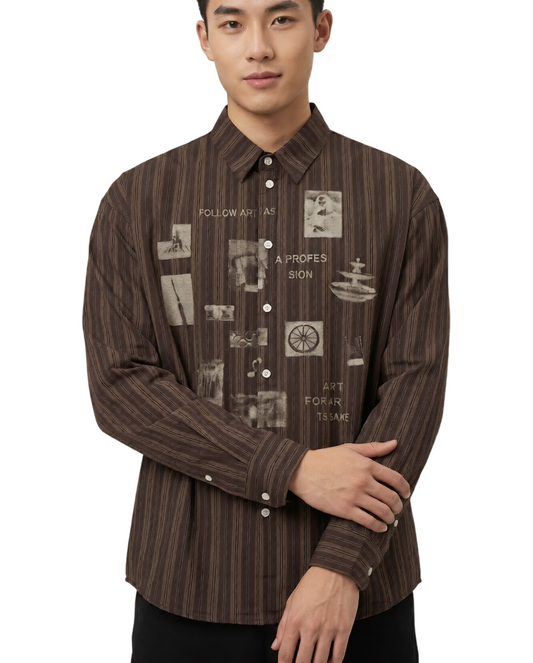 The "Art's Sake" Pinstripe Button-Down