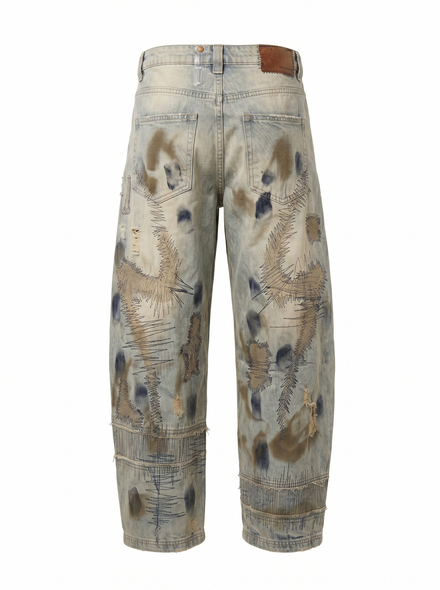 Avant-Garde Distressed Denim