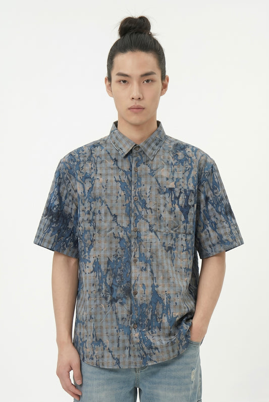 The Acid-Wash Distressed Utility Shirt