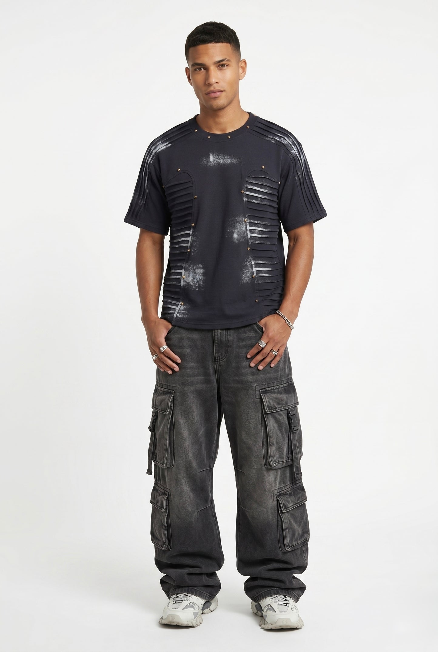 The Industrial Pleated Hardware Oversized Tee