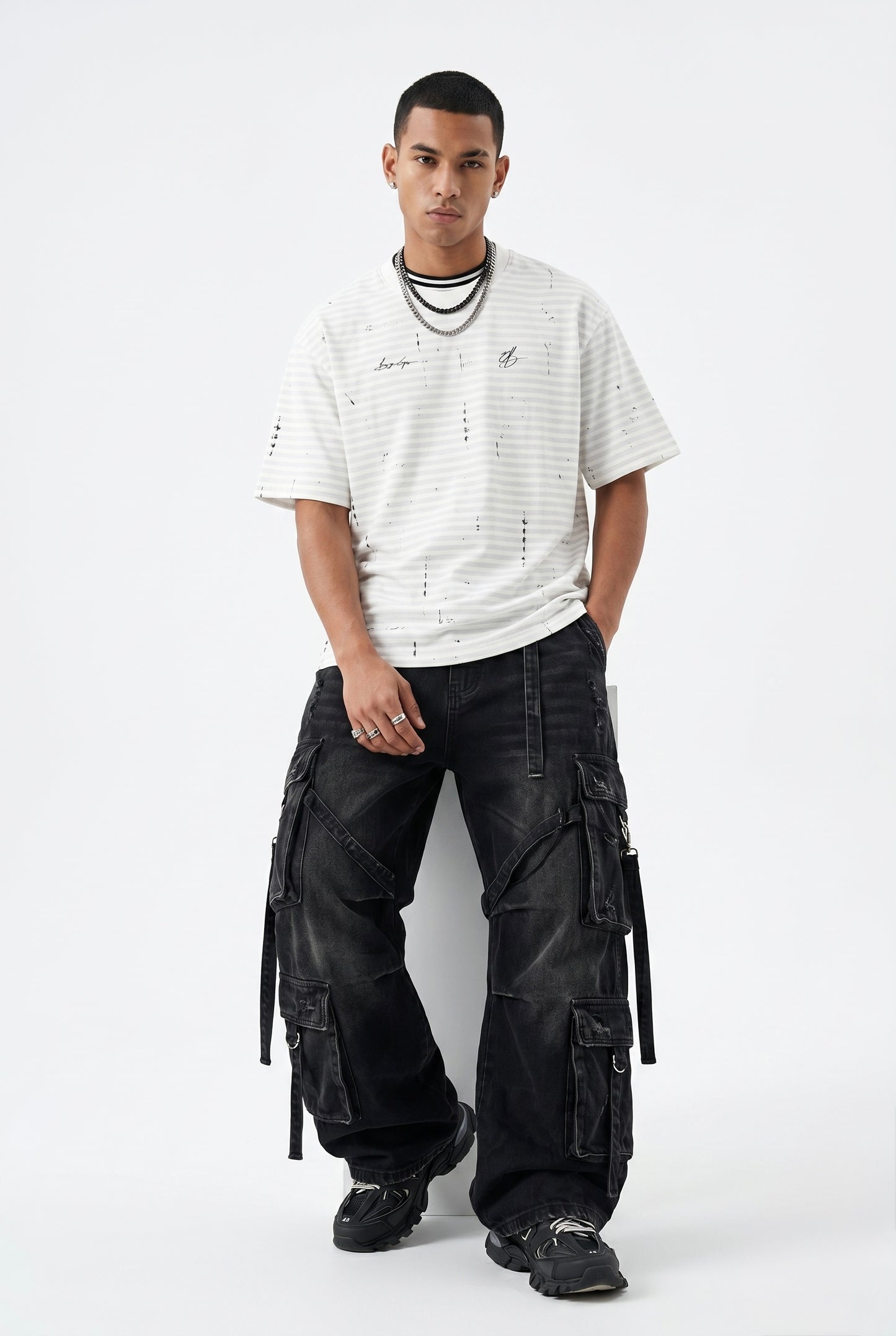 The Layered Cipher Striped Tee