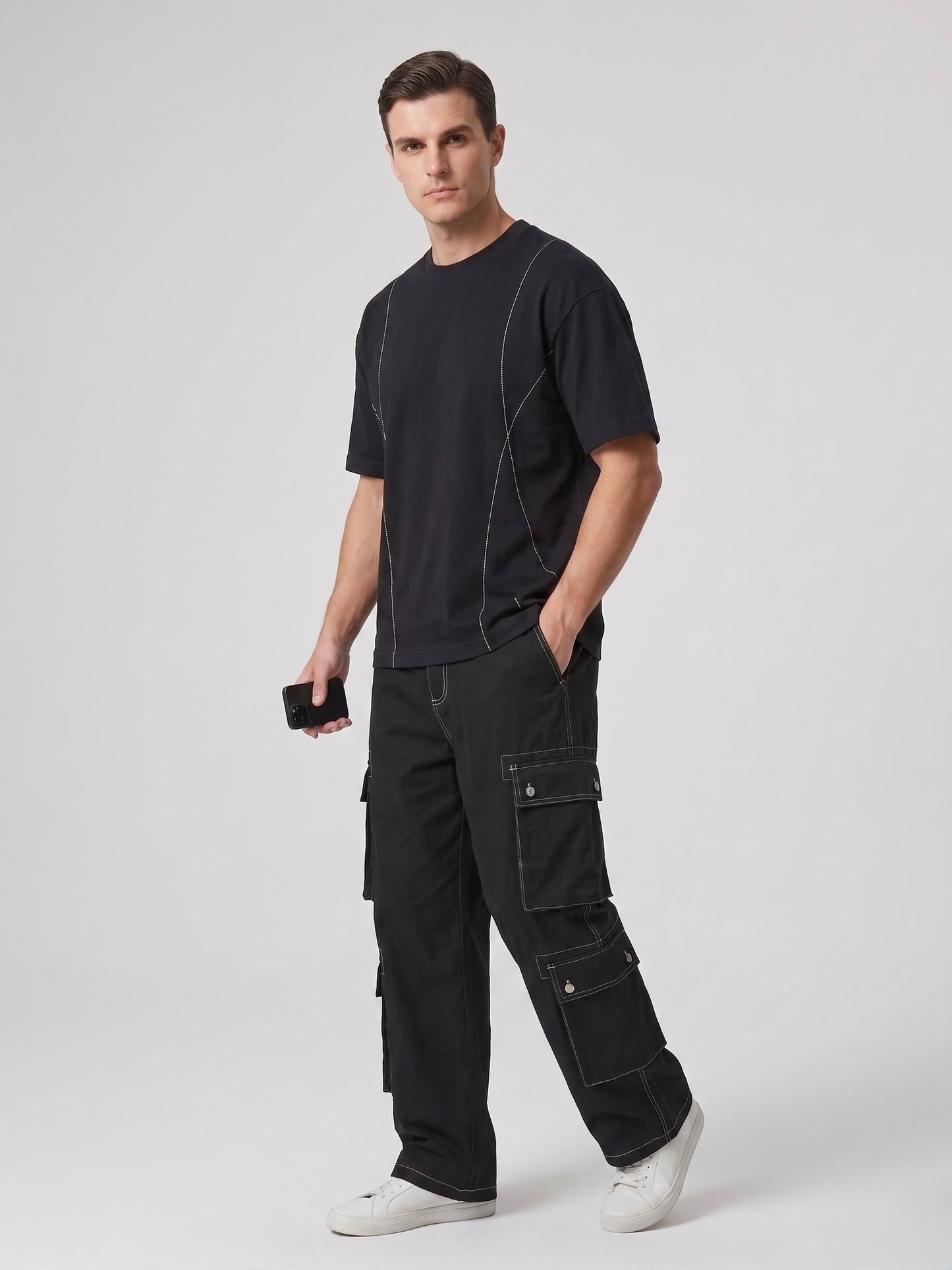 The Contrast Stitch Boxy Tee