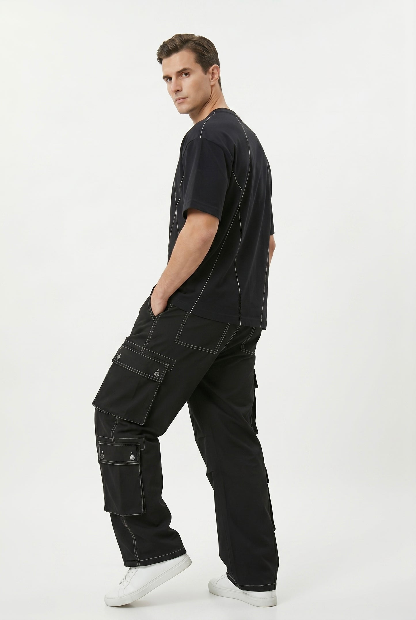 The Contrast Stitch Boxy Tee