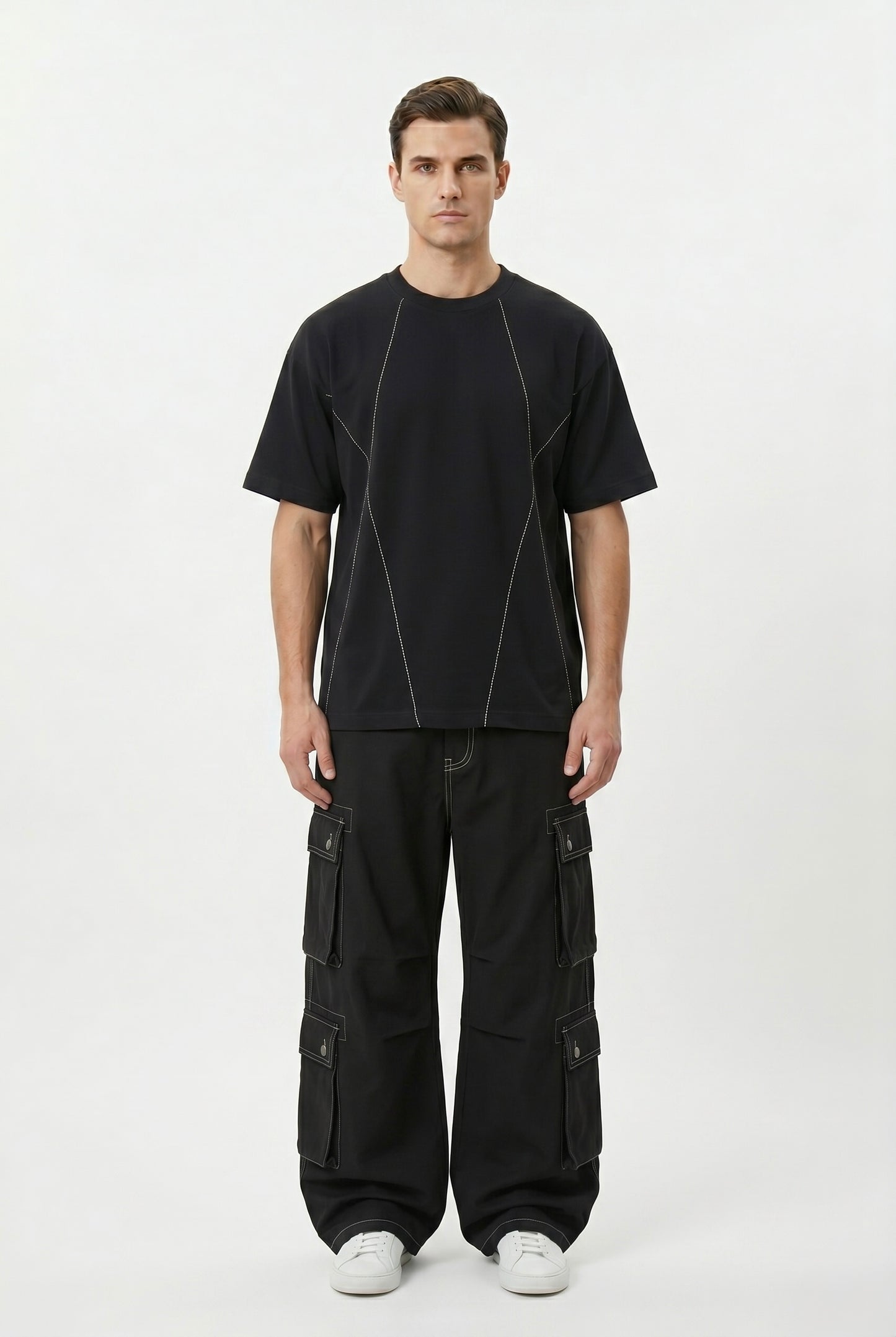 The Contrast Stitch Boxy Tee