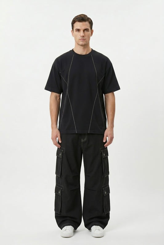 The Contrast Stitch Boxy Tee