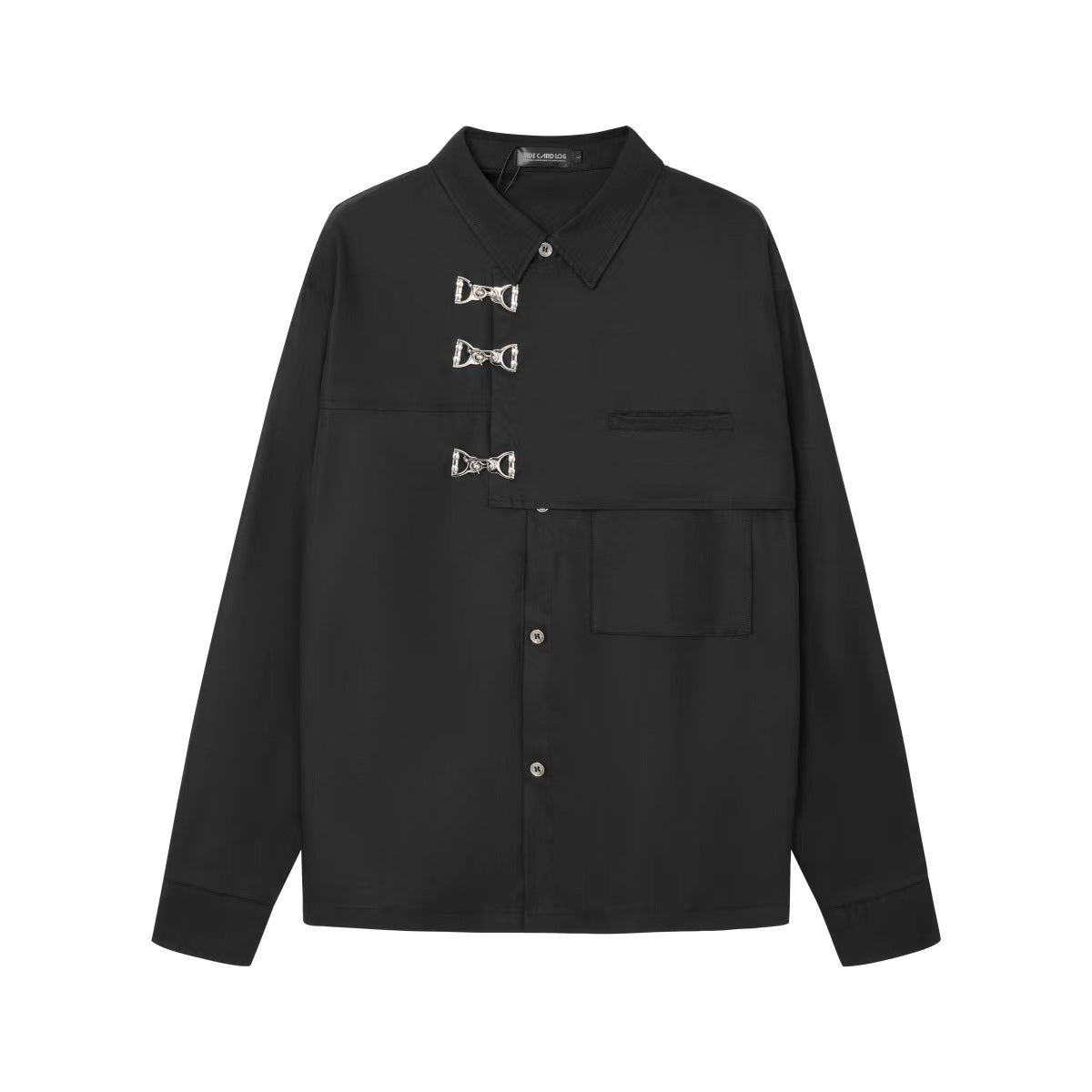 Deconstructed Hardware Oversized Button-Up